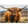 thumbnail image 1 of FREEAMG Highland Cow Puzzles for Adults 500 Piece, Challenging Paper Puzzle Teens Family Jigsaw Puzzles, 1 of 7