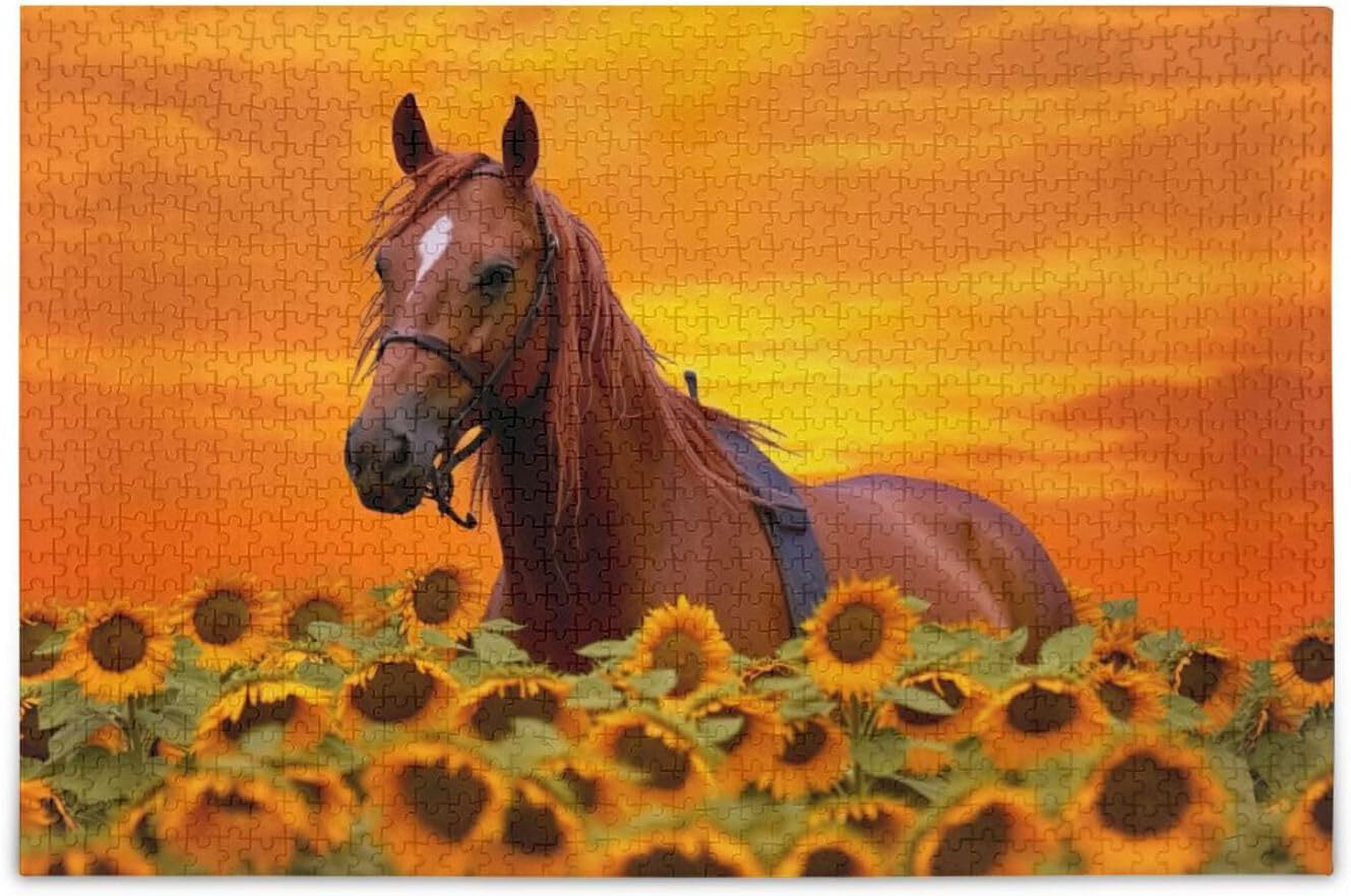 Van Gogh Sunflowers Jigsaw Puzzle - 1000 Pieces Vintage Art Puzzle For Adults