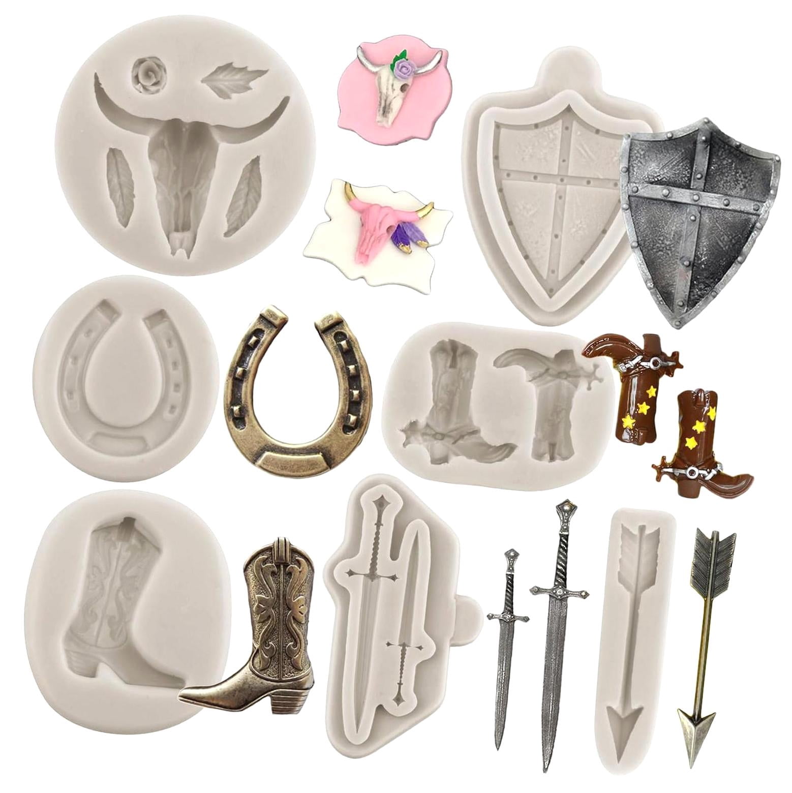 Horseshoe Silicone Fondant Mold - Cake Decorating Mold For Candy, Chocolate, Gum Paste & Polymer Clay
