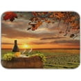 thumbnail image 1 of FREEAMG Italy White Wine Vineyard Sunset Dish Drying Mat for Kitchen Counter 18 x 24 inch , Microfiber Multi-Purpose Counter Rack Sink Drainer Pad, 1 of 7