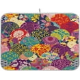 thumbnail image 1 of FREEAMG Japanese Patterns Classical Flower Dish Drying Mat for Kitchen Counter,Super Quick Absorbent Composite Sponge Dish Drying Pad,Heat Resistant Non-Slip Rack Tableware Mat, 18"x 24", 1 of 7