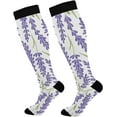 thumbnail image 1 of FREEAMG Lavender Compression Socks Women Men Long Stocking (20-30mmHg) Travel Knee High Stockings for Athletic Sports,Running,Cycling,Nursing, 1 of 7
