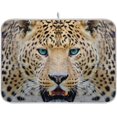 thumbnail image 1 of FREEAMG Leopard Portrait Absorbent Dish Drying Mat Large Microfiber Kitchen Countertop Table Protector Multi-Purpose Counter Rack Sink Drainer Pad 16"x 18", 1 of 5