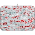 thumbnail image 1 of FREEAMG Love Decoration Dish Drying Mat for Kitchen Counter,Super Quick Absorbent Composite Sponge Dish Drying Pad,Heat Resistant Non-Slip Rack Tableware Mat, 18x24 Inch, 1 of 7