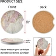 thumbnail image 1 of FREEAMG Marble Car Coaster for Cup Holders,2 PCS Absorbent Ceramic Car Cup Coasters Universal Vehicle Non-Slip Car Cup Holder Coaster, 1 of 6