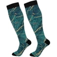 thumbnail image 1 of FREEAMG Marble Compression Socks for Men & Women Knee High Stockings for Running, Sport, Hiking & Travel, 1 of 7