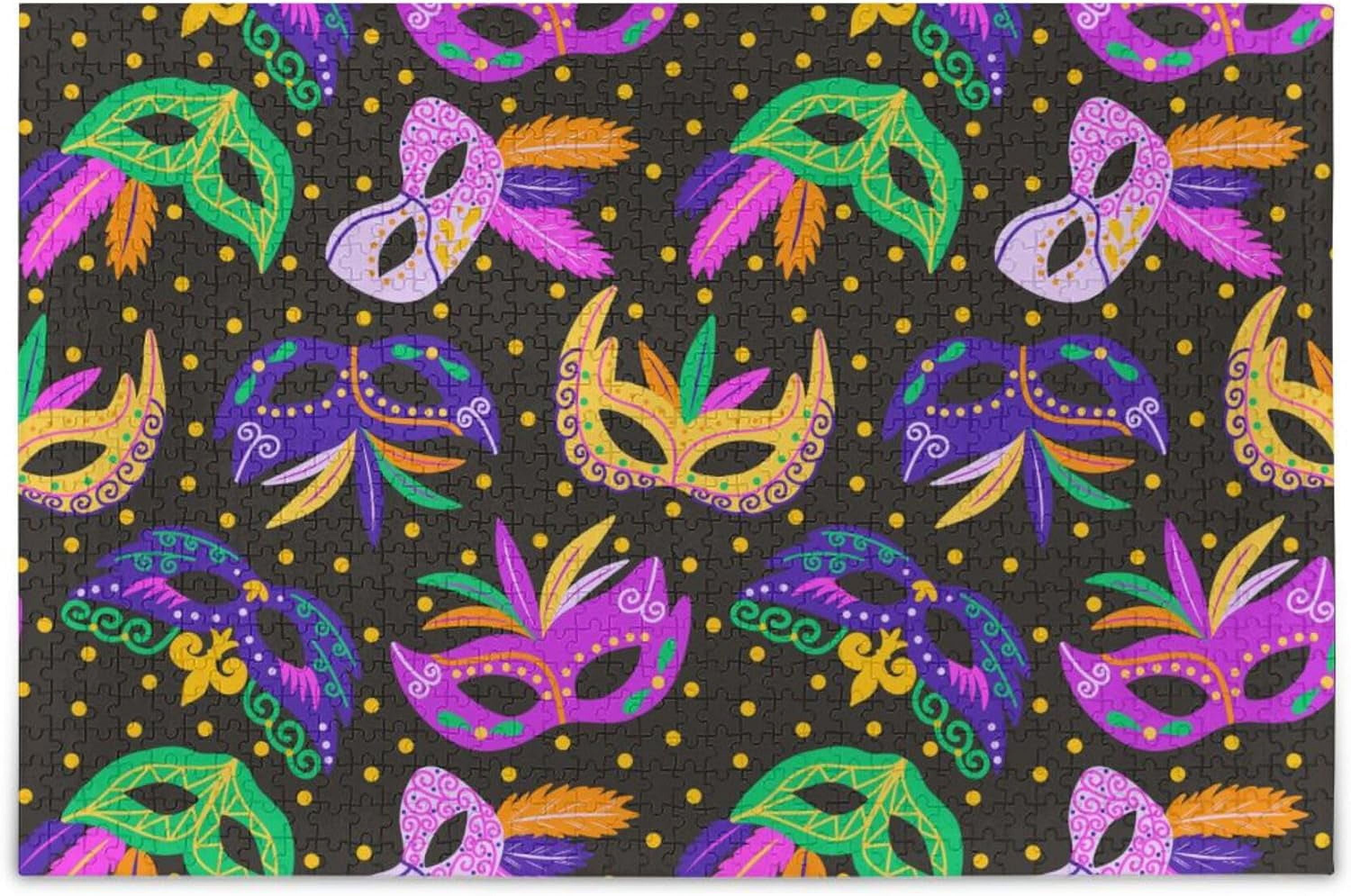 mardi gras masks puzzles