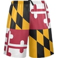 thumbnail image 1 of FREEAMG Maryland Flag USA State Flag Men's Pajama Pants Shorts Sleepwear Lounge Pajama Bottoms, 1 of 7