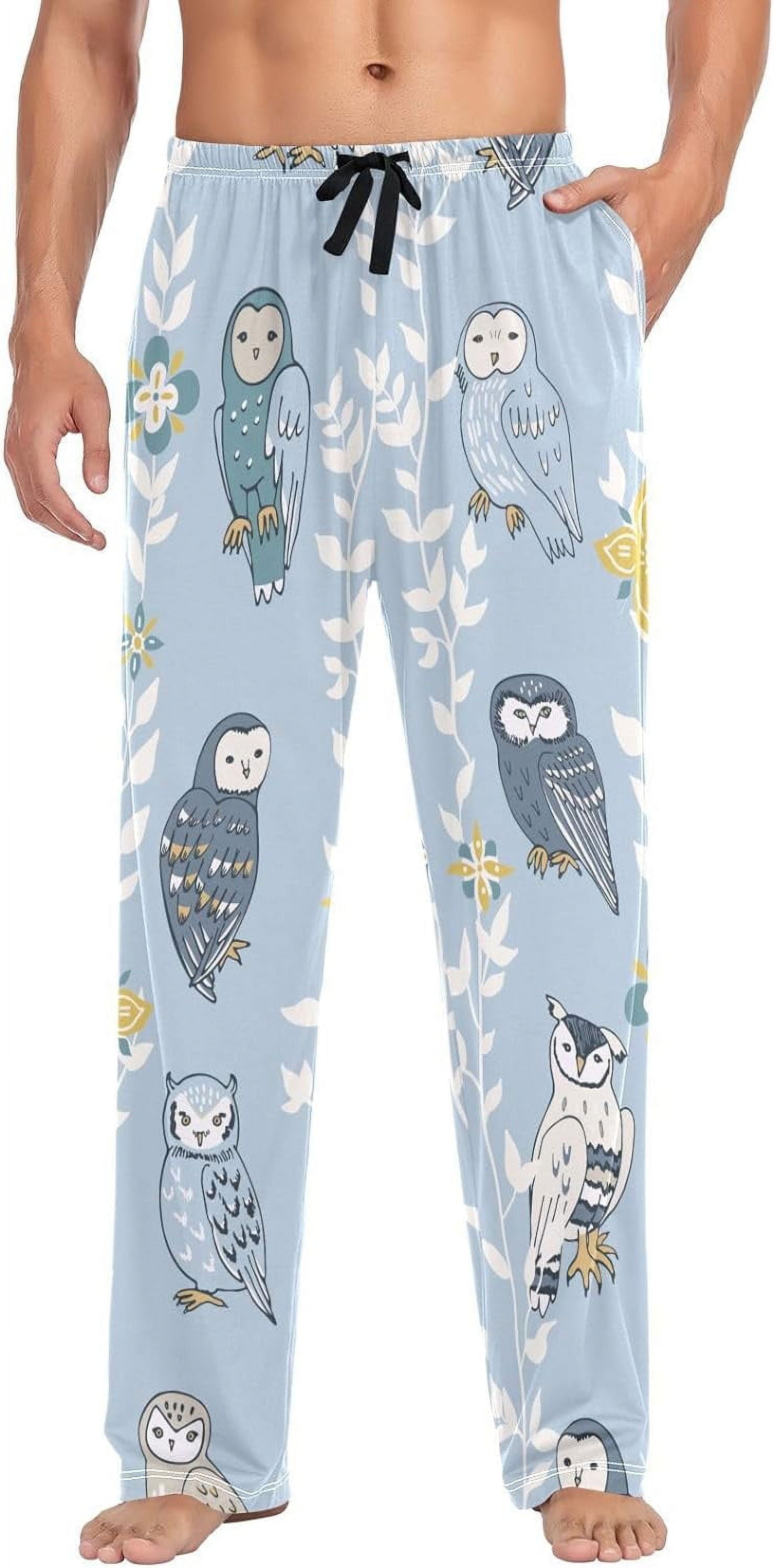 FREEAMG Men's Cotton Pajama Pants Lounge Sleep Pants Soft Sleepwear