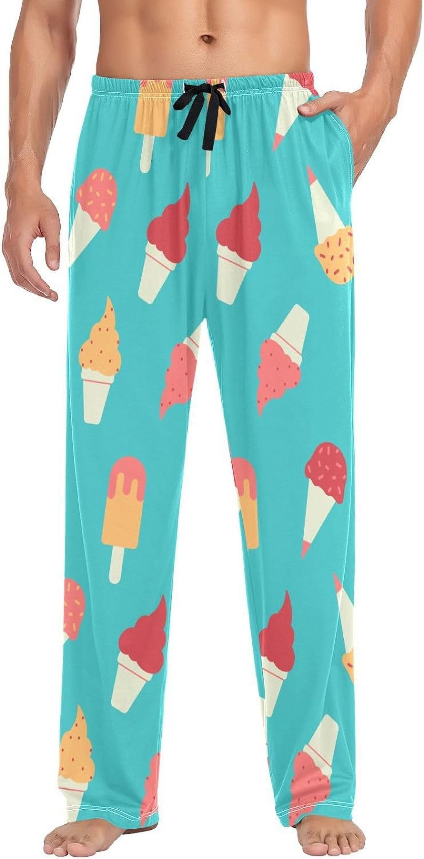 FREEAMG Men's Cotton Pajama Pants Lounge Sleep Pants Soft Sleepwear