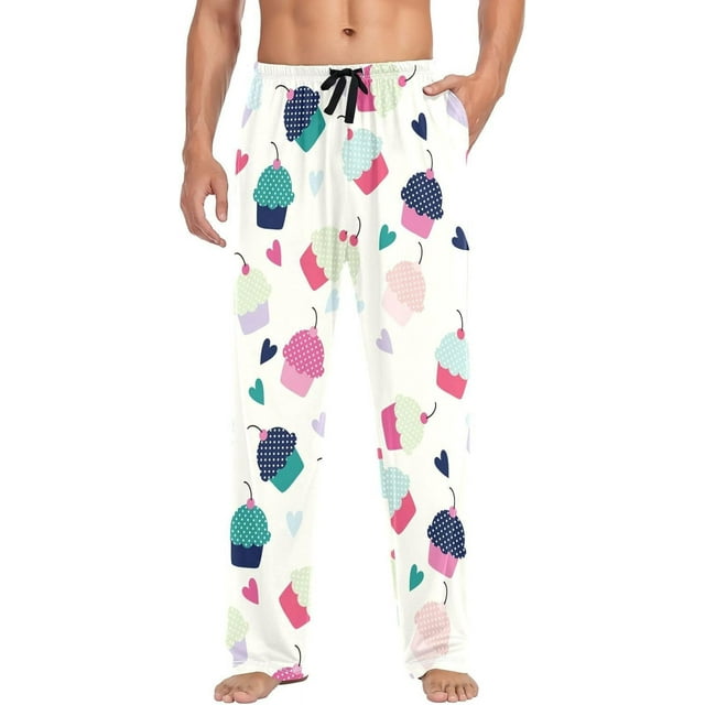 FREEAMG Men's Cotton Pajama Pants Lounge Sleep Pants Soft Sleepwear ...