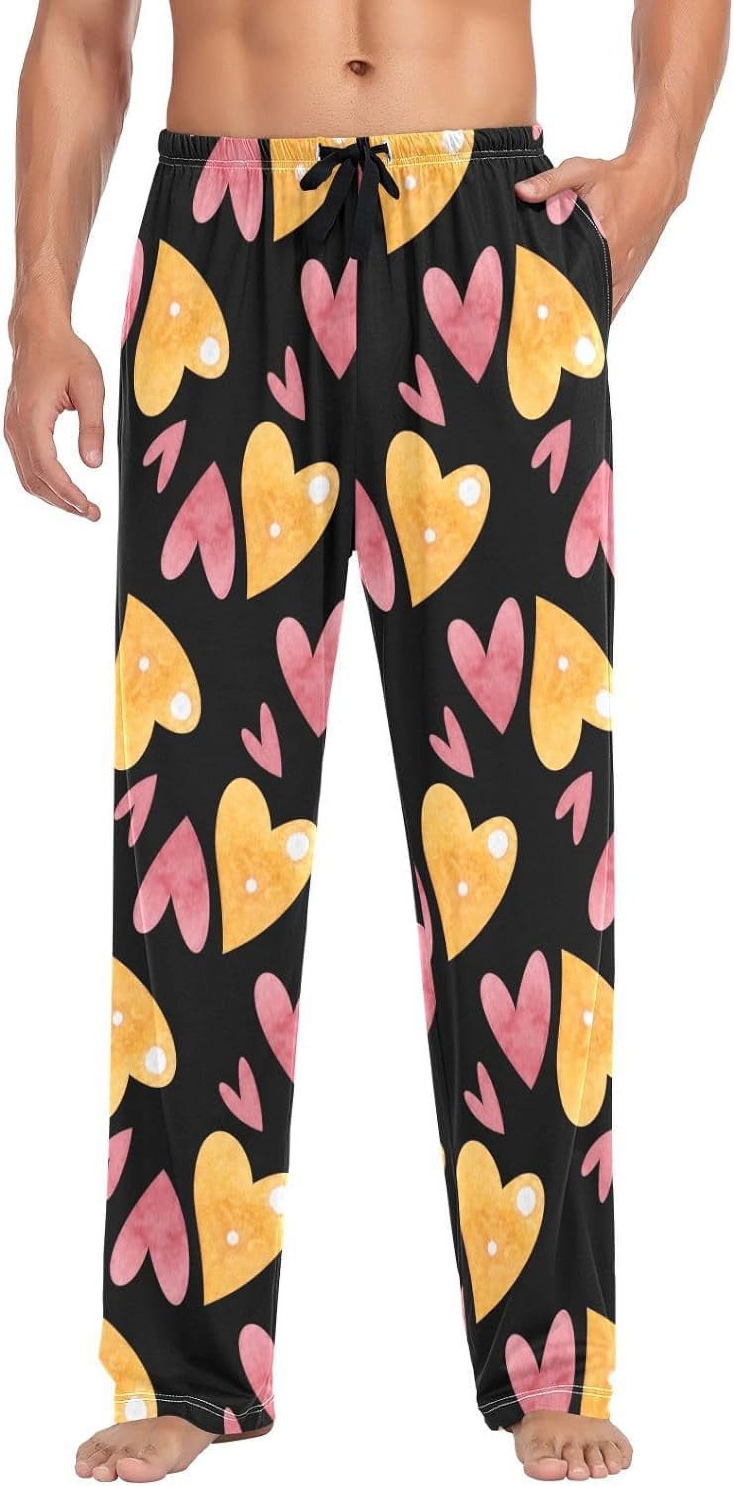 FREEAMG Men's Cotton Pajama Pants Lounge Sleep Pants Soft Sleepwear