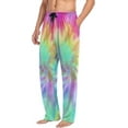 thumbnail image 1 of FREEAMG Men's Pajama Pants Tie Dye Shine Cotton Pjs Sleepwear Bottoms S-XXL, 1 of 7