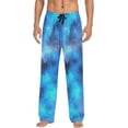 thumbnail image 1 of FREEAMG Men's Pajama Pants with Pockets Sleepwear Lounge Pants Stretch Casual Galaxy Blue Space 28, 1 of 7