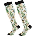 thumbnail image 1 of FREEAMG Cute Christmas Gnomes Compression Socks for Women Men,Knee High Stockings for Athletic Sports,Running,Travel, 1 of 7