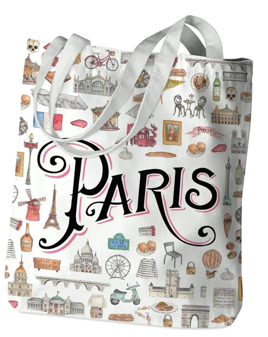 Jeilink Reise-Make-up-Tasche – Städtedruck (New York), 24x17 Cm, Aus Baumwolle & Leinen