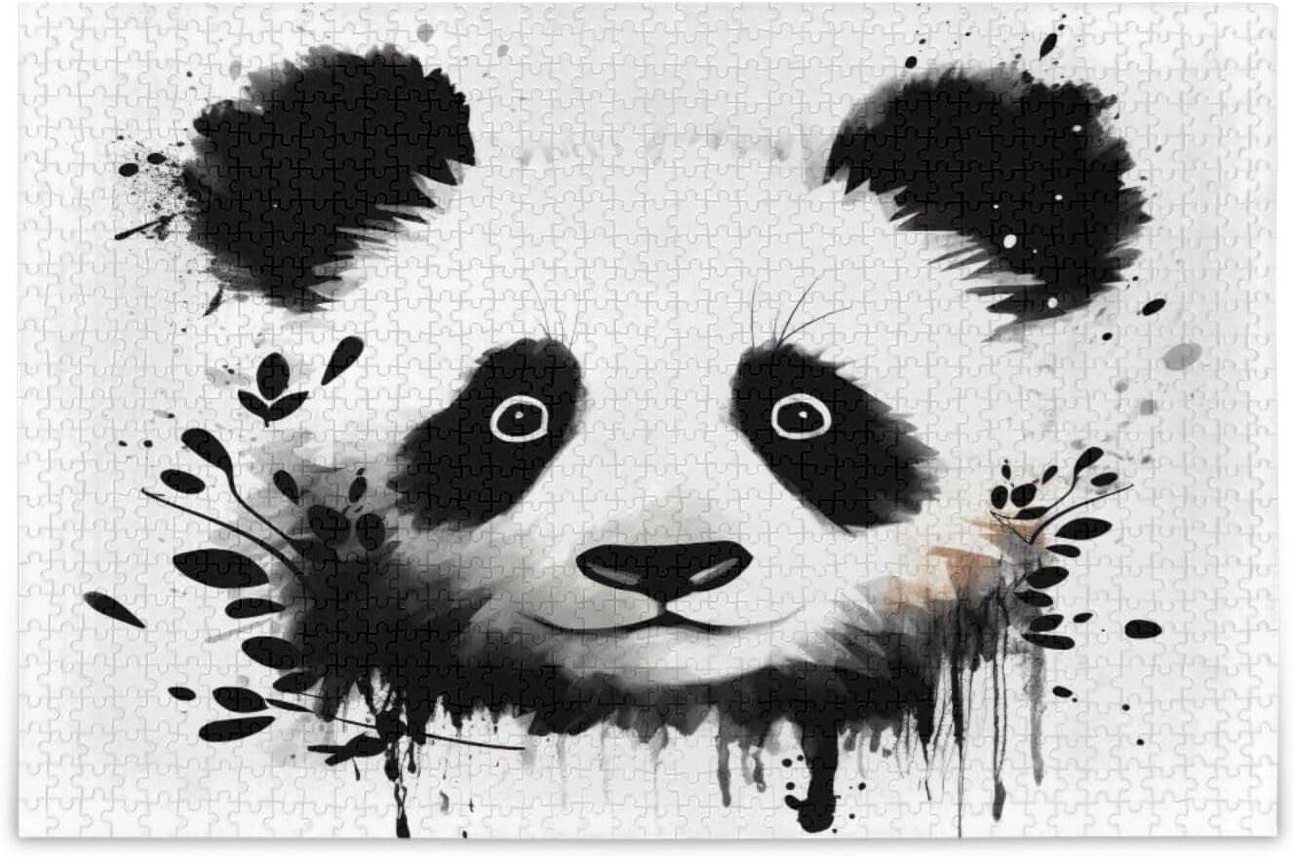 FREEAMG Panda Wooden Jigsaw Puzzles Intellectual Entertainment ...