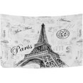 thumbnail image 1 of FREEAMG Paris Eiffel Tower Tapestry Aesthetic Tapestry Wall Hanging for Home Decor 60" x 51" Inches, 1 of 6