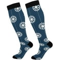 thumbnail image 1 of FREEAMG Patterns Of Wine Glasses and Bottles Compression Socks for Women and Men, 1 Pair, 1 of 7