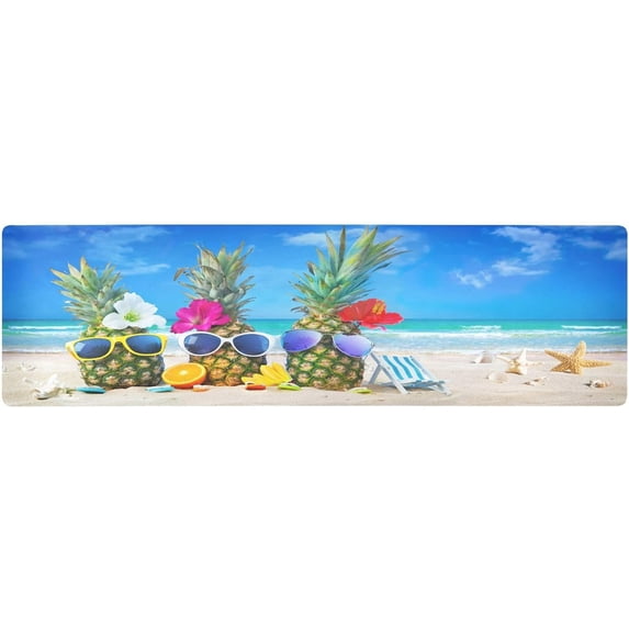 FREEAMG Beach Pineapple Sunglasses Pot Holders Durability Trivets for Hot Pots and Pans Waterproof Happy Summer Table Runner Versatility Trivet Mats Table Mats