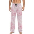 thumbnail image 1 of FREEAMG Pink Butterfly Pajama Pants for Men, Men's Separate Bottoms, Comfortable Sleep Lounge Pj Pants, 1 of 7