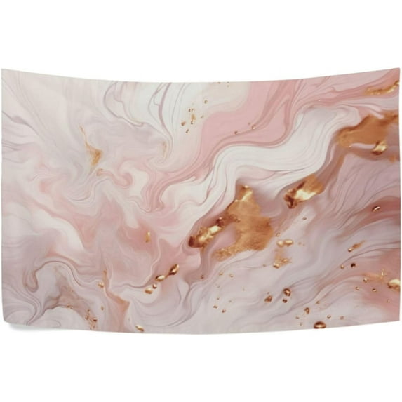 FREEAMG Pink Marble Tapestry Hippie Wall Hanging Tapestries Aesthetic Decorative for Living Room Bedroom Ceiling 80x60In