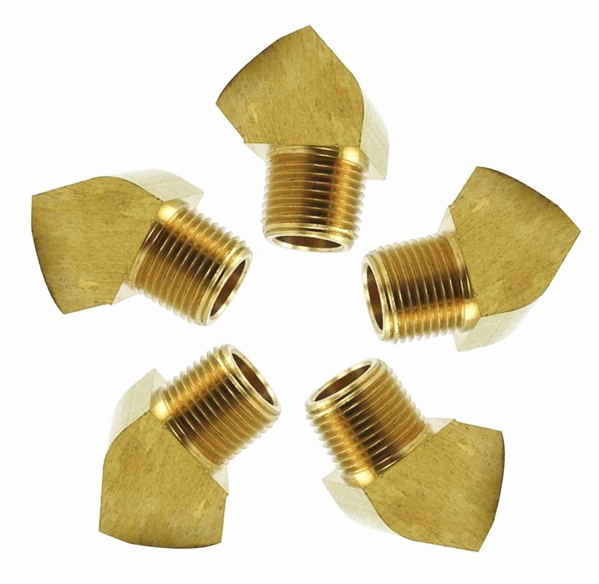 QUARKZMAN Raccordo a T in Ottone, 1/4 x 1/4 x 1/4 NPT 3 Vie Accoppiatore Raccordo Connettore a T Adattatore per Trasporto Gas, 1pz