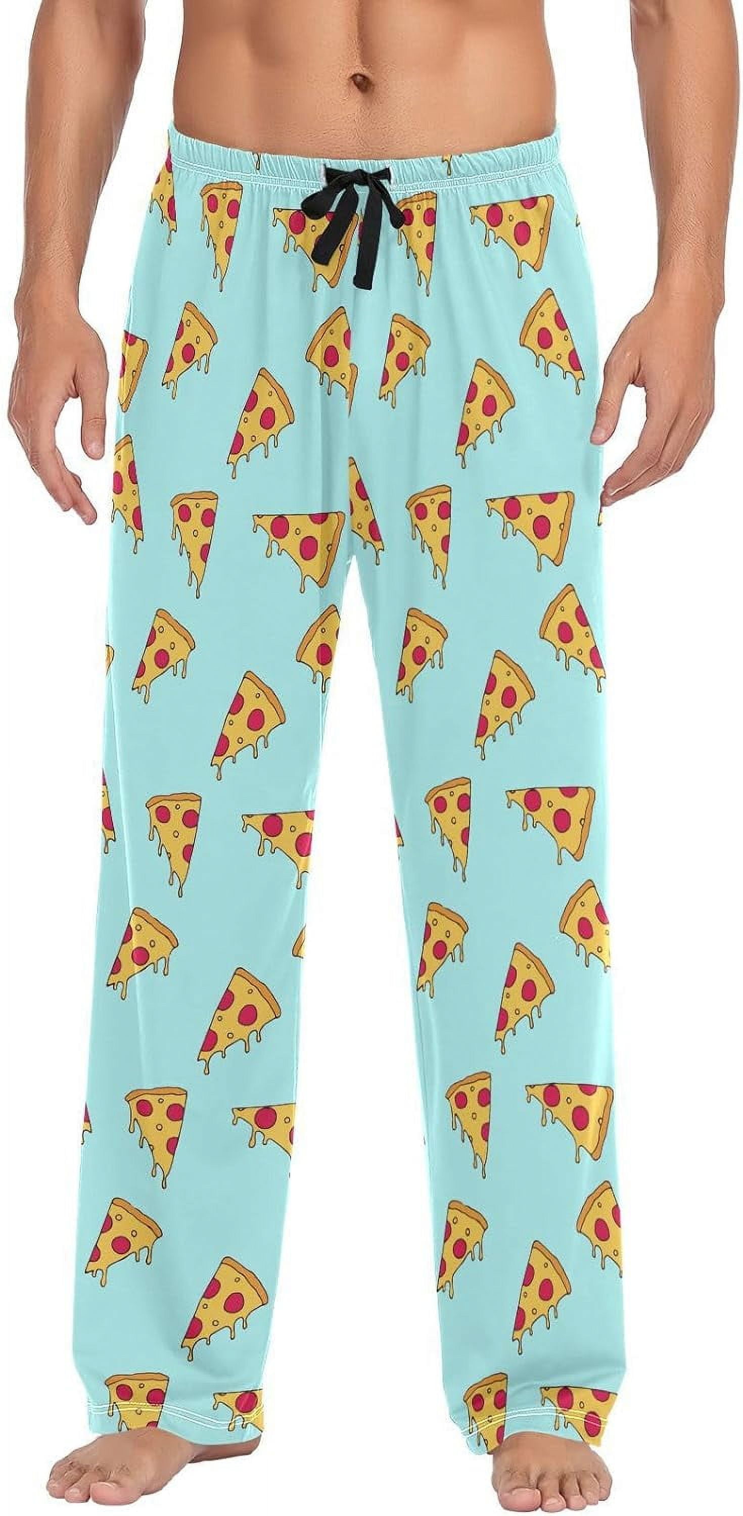 FREEAMG Pizza Slice Pajama Pants for Men Men s Separate Bottoms Comfortable Sleep Lounge Pj Pants Walmart
