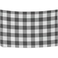 thumbnail image 1 of FREEAMG Plaid Grey and White Tapestry Aesthetic Tapestry Wall Hanging for Home Decor 90" x 60" Inches, 1 of 6