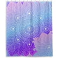 thumbnail image 1 of FREEAMG Purple Mandala Shower Curtain for Bathroom Waterproof Fabric Shower Curtains Bathtub Curtain with 12 Hooks, 60"x 72" for Bath Hotel Room, 1 of 6
