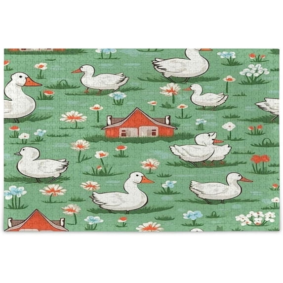 FREEAMG Puzzle- Cartoon Ducks Jigsaw Puzzles, 500 Piece Puzzles for Family - Fun Intellectual Decompressing Educational Games