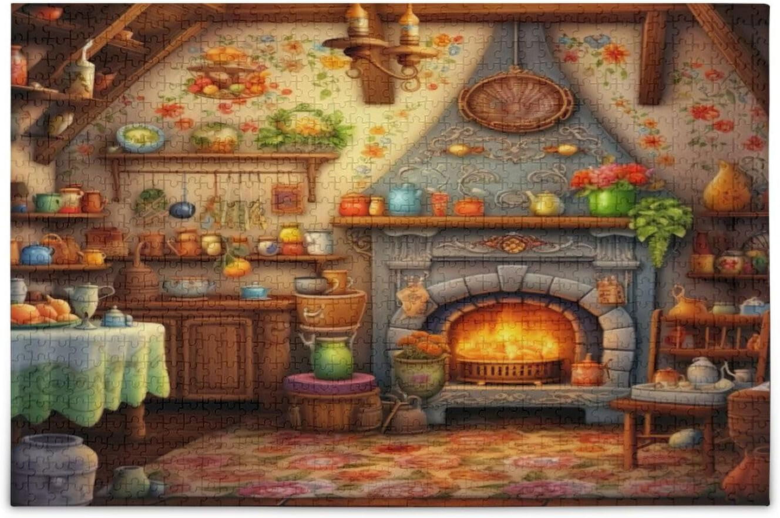 FREEAMG Puzzle- Cartoon Room Jigsaw Puzzles, 500 Piece Puzzles for ...
