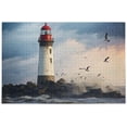 thumbnail image 1 of FREEAMG Puzzle- Dark Sky Lighthouse Jigsaw Puzzles, 500 Piece Puzzles for Family - Fun Intellectual Decompressing Educational Games, 1 of 7