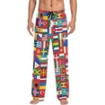 thumbnail image 1 of FREEAMG Racoons Family Pattern Men's Pajama Pants Sleepwear Lounge Pajama Bottoms, 1 of 7
