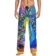 thumbnail image 1 of FREEAMG Racoons Family Pattern Men's Pajama Pants Sleepwear Lounge Pajama Bottoms, 1 of 7