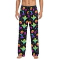 thumbnail image 1 of FREEAMG Rainbow Happy Halloween Pajama Pants for Men, Men's Separate Bottoms, Comfortable Sleep Lounge Pj Pants, 1 of 7