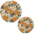 thumbnail image 1 of FREEAMG Rose Round Trivets Pot Holders 2 Pcs, Heat Resistant Cotton Thread Weave Trivets for Hot Dishes, Cooking, Baking, Farmhouse, Kitchen Decor, 1 of 7