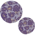 thumbnail image 1 of FREEAMG Rose Round Trivets Pot Holders 2 Pcs, Heat Resistant Cotton Thread Weave Trivets for Hot Dishes, Cooking, Baking, Farmhouse, Kitchen Decor, 1 of 7