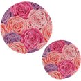 thumbnail image 1 of FREEAMG Rose Round Trivets Pot Holders 2 Pcs, Heat Resistant Cotton Thread Weave Trivets for Hot Dishes, Cooking, Baking, Farmhouse, Kitchen Decor, 1 of 7