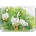 thumbnail image 1 of FREEAMG Rural Green Grass White Ducks Easter Absorbent Dish Drying Mat Microfiber Kitchen Decor Countertop Table Protector Multi-Purpose Counter Rack Sink Drainer Pad 16 x 18 Inches, 1 of 6