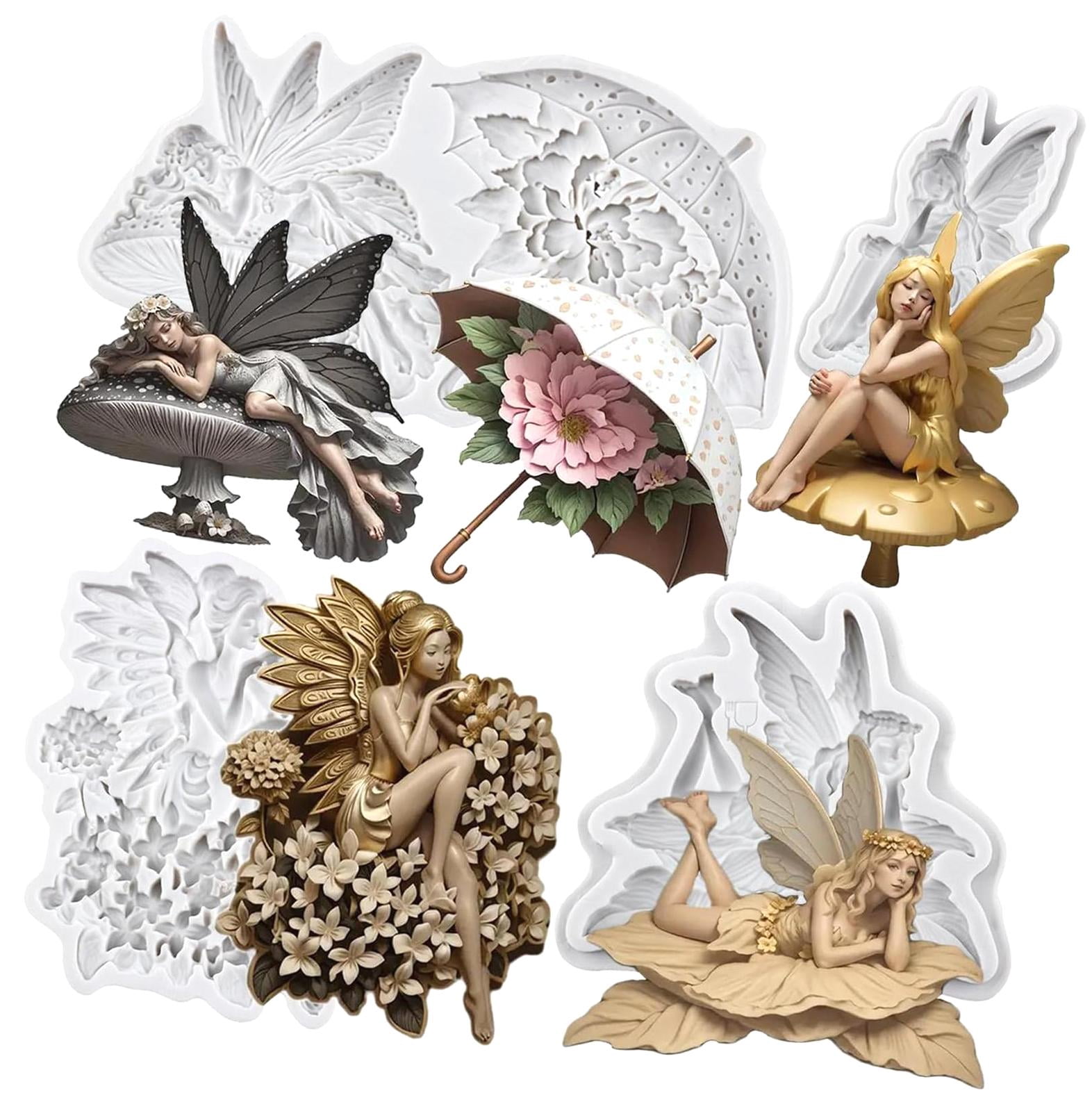 MINFEIDMS Silicone Butterfly Fondant Mold - Set Of 1 For Cake Decorating, Chocolate, Candy