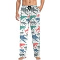 thumbnail image 1 of FREEAMG Shark Cotton Pajama Pant for Men, Super Soft Lightweight Lounge Pajama Bottoms Drawstring Sleepwear Pant with 2 Pockets, 1 of 7