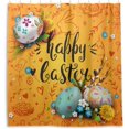 thumbnail image 1 of FREEAMG Shower Curtains Colorful Easter Eggs Curtain，Waterproof Fabric Decor Shower Curtains for Bathroom Set with 12 Hooks, 66"x 72", 1 of 6