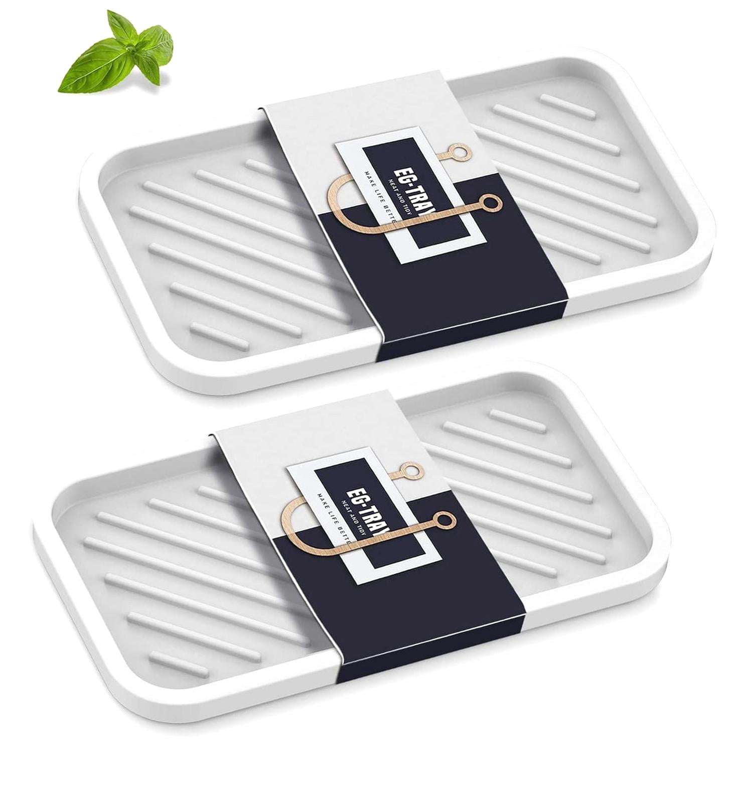 FREEAMG Silicone Sink Organizer Tray, WHWH Color, Unisex, 2-Pack ...