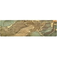 thumbnail image 1 of FREEAMG Snaking Pink Vortex Marble Long Trivet Table Runner Non-Slip Heat Resistant Table Protector Waterproof Golden Glittery Hot Pads Pot Holder Table Mats, 1 of 7