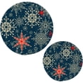 thumbnail image 1 of FREEAMG Snow Trivets for Hot Pots and Pans and Pot Holders 2PCS – Cotton Rope Round Mats, Hot Pads for Kitchens, Coasters, Placemats, 1 of 7