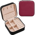 thumbnail image 1 of FREEAMG Solid Color Jewelry Box for Teens Girls Women Birthday Christmas Gift, Portable PU Leather Jewelry Storage Box Mini Travel Jewelry Case for Necklace, Earrings, Rings, Bracelet, 1 of 7