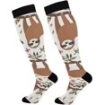 thumbnail image 1 of FREEAMG Spiral Night Starry Compression Socks for Women and Men, 1 Pair, 1 of 7