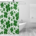 thumbnail image 1 of FREEAMG St. Patrick's Day Clover Shower Curtain, Waterproof Fabric Shower Curtains with 12 Hooks for Bathroom Hotel Spa Home Decor, 60 x 72 Inch, 1 of 6