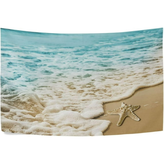 FREEAMG Starfish Tapestry Aesthetic Tapestry Wall Hanging for Home Decor 80" x 60" Inches